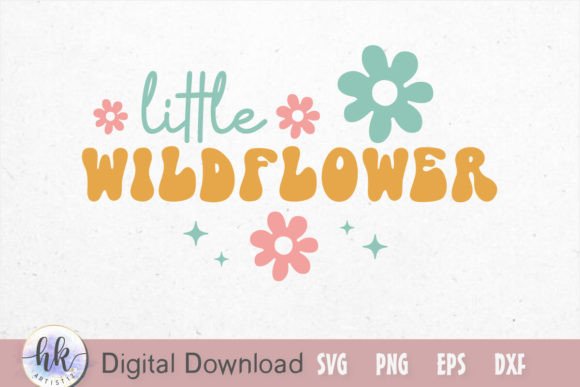 Little Wildflower Graphics for Crafts and DIY