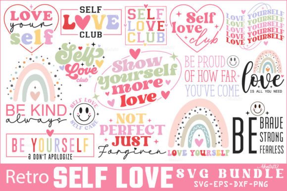 Retro Self Love SVG Bundle: A Smart Graphics Pick for Crafts