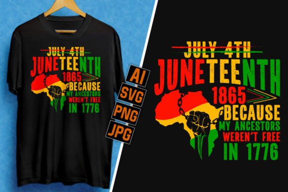 Trendy Juneteenth T-shirt Design 13 Graphics for T-Shirt Designs